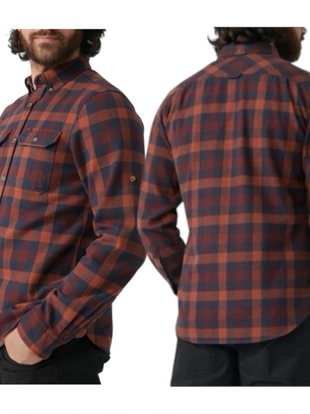 Fjallraven Skog Shirt Dark Navy/Dark Oak M Slim Fit